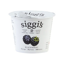 Load image into Gallery viewer, Siggi&#39;s  Low-Fat Blackberry Yogurt 225g
